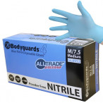 Image for Bodyguards GL8952 - Powder Free Nitrile Disposable Glove Blue Medium