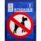 Image for Castle Promotions V325 - No Dogs Sticker
