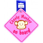 Image for Castle Promotions DH06 - Cheeky Monkey Pink Diamond Hanger