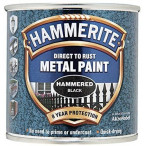 Image for Hammerite 5092955 - Metal Paint Hammered Black Paint 750ml