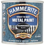 Image for Hammerite 5084792 - Metal Paint Hammered Black Paint 250ml