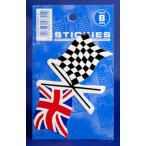 Image for Castle Promotions LV15 - Crossed Flags Sticker