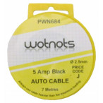 Image for Pearl Automotive PWN684 - Wiring Cable Single 5Amp X 7M Black