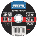 Image for Draper 26877 - Depressed Centre Metal Cutting Disc 100 x 2.5 x 16mm