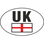 Image for Castle Promotions V640 - UK St George Small Oval Sticker