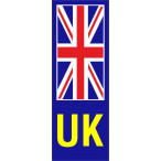Image for Castle Promotions V643 - UK Union Jack Yellow Sticker