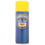 Image for Hammerite 5092968 - Metal Paint Smooth Yellow Aerosol Paint 400ml