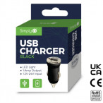 Image for Simply ICSC01 - Black Single Usb Car Charger