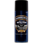 Image for Hammerite 5092965 - Metal Paint Smooth Black Aerosol Paint 400ml