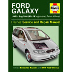 Image for Haynes 3984 - Workshop Service & Repair Manual Ford Galaxy Petrol & Diesel (1995 - Aug 2000) M To W