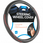 Image for Simply SWC119 - Stylish Black & Red Steering Wheel Cover