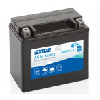 Image for Exide AGM12-12 12 Volt 12 Amp Hour 200 Amp Cold Cranking Amps (CCA) sealed Lead Acid Battery