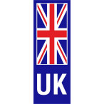 Image for Castle Promotions V638 - UK Union Jack White Sticker