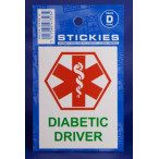 Image for Castle Promotions V496 - Diabetic Driver Sticker