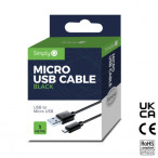Image for Simply IcmC01 - Usb To Micro Usb Cable 1.5M Black