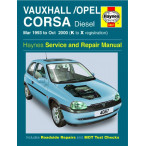 Image for Haynes 4087 - Workshop Service & Repair Manual Vauxhall/Opel Corsa Diesel (Mar 1993 - Oct 2000)