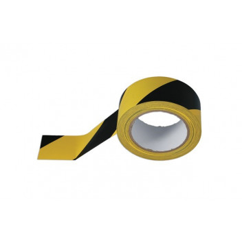 Image for Laser Tools 35366 - Black & Yellow Barrier Tape 50mm x 33m Adhesive (1pc)