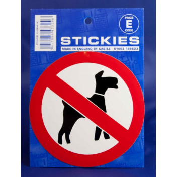 Image for Castle Promotions V325 - No Dogs Sticker