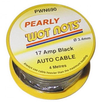 Image for Pearl Automotive PWN690 - Wiring Cable Single 17Amp X 4M Black