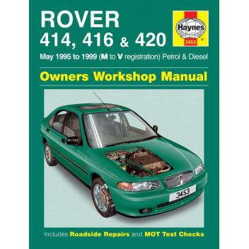 Image for Haynes 3453 - Workshop Service & Repair Manual Rover 400 414 416 420