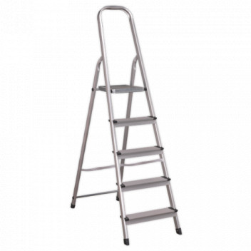 Image for Sealey ASL5 - 5 Tread Aluminium Step Ladder