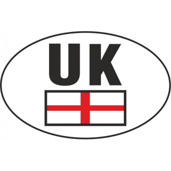 Image for Castle Promotions V640 - UK St George Small Oval Sticker