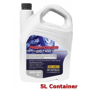 Image for Pro Power Ultra X855-005 - Longlife Antifreeze & Coolant - Universal Universal All Makes Top Up Coolant 5L