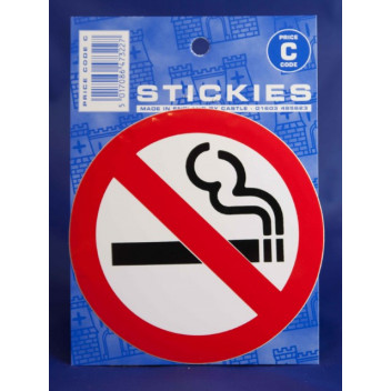 Image for Castle Promotions V111 - No Smoking Large Round Sticker