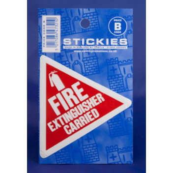 Image for Castle Promotions V145 - Fire Extinguisher Carried Sticker