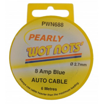 Image for Pearl Automotive PWN688 - Wiring Cable Single 8Amp X 6M Blue