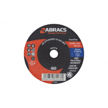 Image for Laser Tools 30459 - Abracs Extra Thin Flat Cutting Discs 75mm x 1.0mm (5pc)