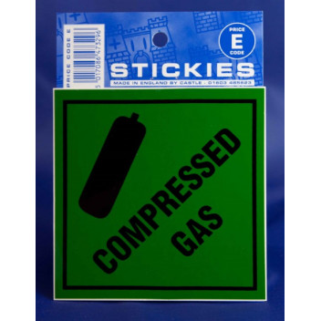 Image for Castle Promotions V456 - Compressed Gas Sticker
