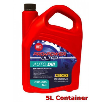 Image for Pro Power Ultra C315-005 - Auto D III Semi Synthetic Automatic Transmission Fluid 5L
