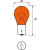 Image for Lucas LLB581 Amber Indicator Bulb Ba15s SCC 12v 21W