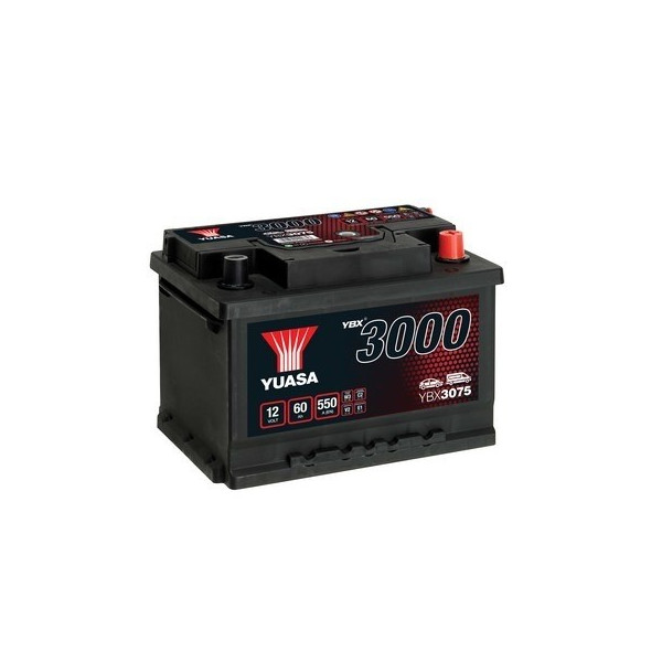 Yuasa YBX3075 12V 60Ah 550A SMF Battery image