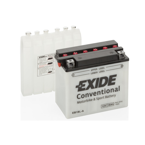 Exide YB18L-A 12V 18Ah 200CCA Conventional Motorcycle Battery image