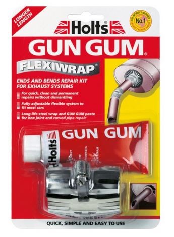 Holts pistola Gum Flexiwrap dritto tubo riparazione metallo bendaggio ends Bends silenziatore di scarico 